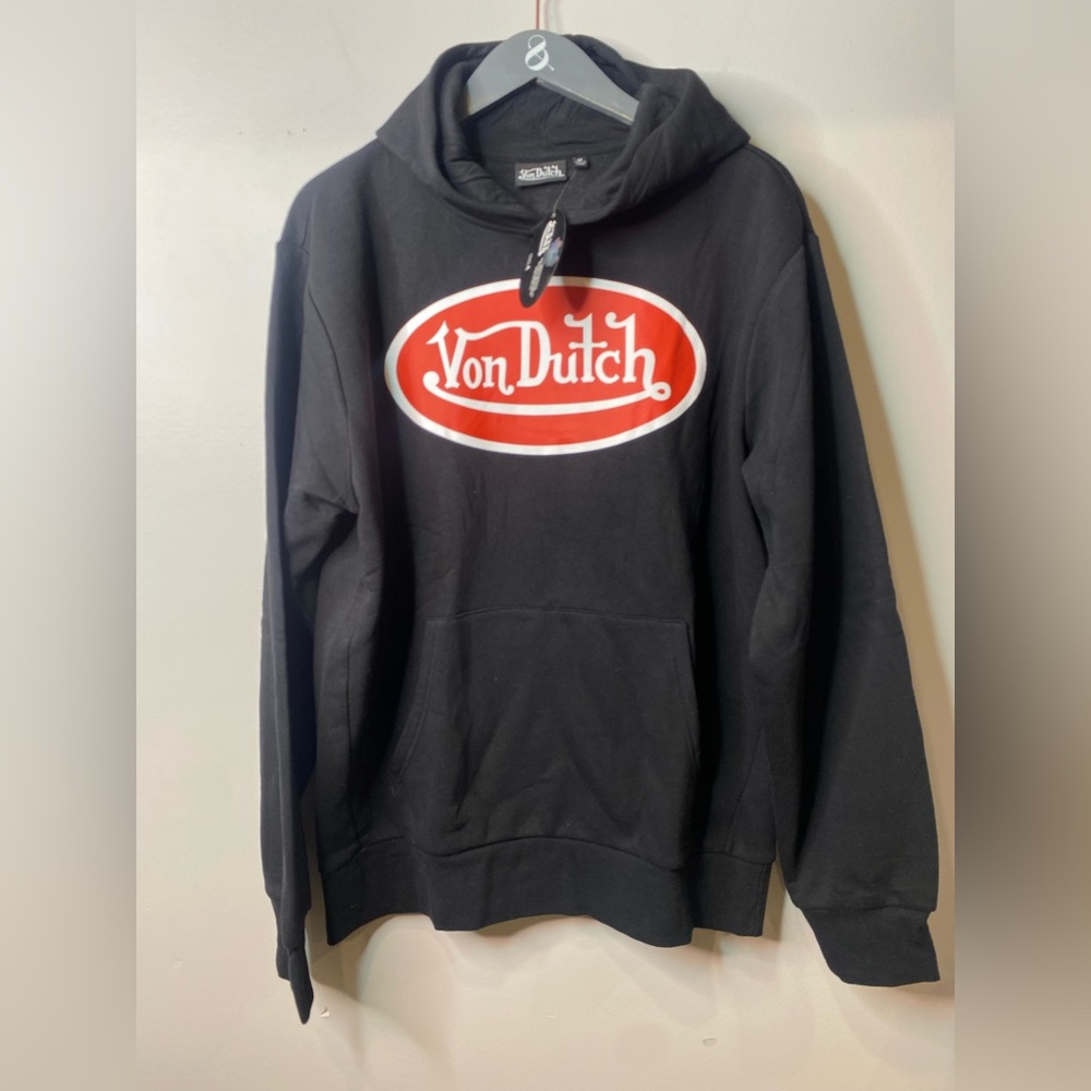NWT Von Dutch Logo Hoodie With Back Design - Picture 2 of 4